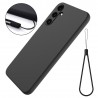 Samsung Galaxy A15 "Shell" cieta silikona (TPU) apvalks - melns